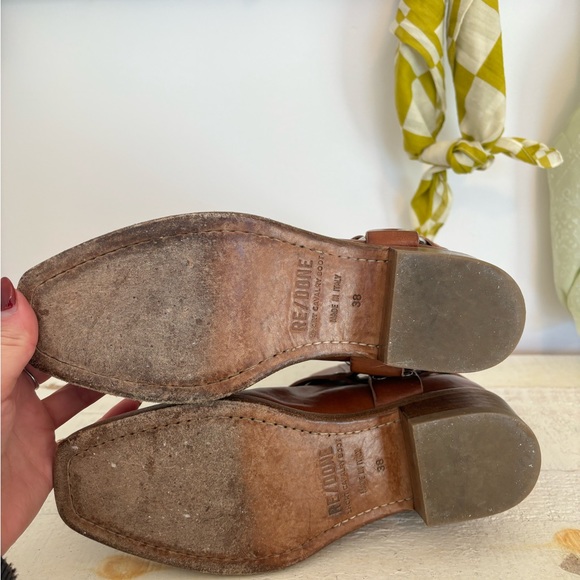 Re/Done Brown Leather Cavalry Boot - Picture 5 of 5